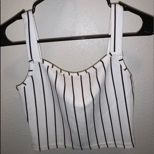 Striped crop top